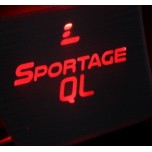 [LED & CAR] KIA All New Sportage - Silver Iron LED Inside Door Catch Plates (DLX)