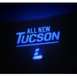 [LED & CAR] Hyundai All New Tucson - Silver Iron LED Inside Door Catch Plates (DLX)