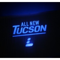 [LED & CAR] Hyundai All New Tucson - Silver Iron LED Inside Door Catch Plates (DLX)