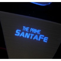 [LED & CAR] Hyundai Santa Fe The Prime - Silver Iron LED Inside Door Catch Plates (DLX)