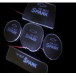 [LED & CAR] Chevrolet The Next Spark - LED Silver Iron Cup Holder & Console Plates (DLX)
