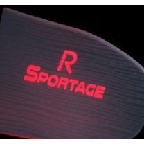 [LED & CAR] KIA Sportage R - Silver Iron LED Inside Door Catch Plates (DLX)