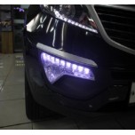 [LED & CAR] KIA Sportage R - L & C Block LED Foglights Eyeline Module DIY Kit