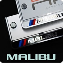 Рамки под номерной знак + болты крепления (NP308) - Chevrolet Malibu (ZERO SPORTS)