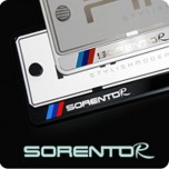 [ZERO SPORTS] KIA Sorento R - License Number Frame + Bolts Set (NP308)