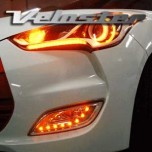 [EXLED] Hyundai Veloster - Foglights Eyeline Complete Assembly 2-Way (WF Chrome )