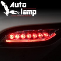 Рефлекторы задние LED Black Smoked Special - Hyundai Santa Fe DM (AUTO LAMP)