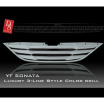 [D8] Hyundai YF Sonata - Luxury 3 Line Radiator Grille (B-Type)