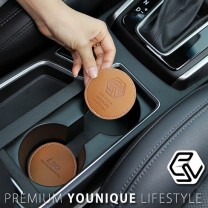 [CACAO] Hyundai i30 - Cup Holder & Console Tray Pad Set