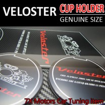 [7X] Hyundai Veloster - Cup Holder & Console Interior Luxury Plates Set