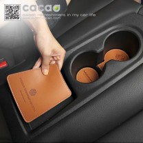 [CACAO] Hyundai Veloster - Cup Holder & Console Tray Pad Set