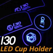 [LEDIST] Hyundai New i30 - LED Cup Holder & Console Plate