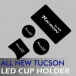 Вставки для подстаканников и полочки консоли LED Ver.2 - Hyundai All New Tucson (LEDIST)