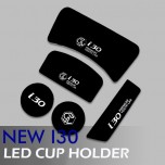 Вставки для подстаканников и полочки консоли LED Ver.2 - Hyundai New i30 (LEDIST)