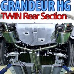 [JUN,B.L] Hyundai Grandeur HG - Twin Rear Section Muffler 