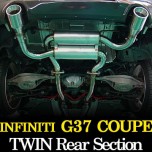 [JUN,B.L] INFINITI G37 Coupe - Twin Rear Section Muffler