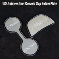 [ARTX] Chevrolet All New Malibu - Stainless Cup Holder & Console Plates Set