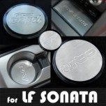 [ARTX] Hyundai LF Sonata - Stainless Cup Holder & Console Plates Set