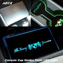 [ARTX] KIA Mohave - LED Cup Holder & Console Interior Luxury Plates Set