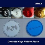 [ARTX] KIA All New Morning 2017 - Cup Holder & Console Interior Luxury Plates Set