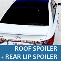 [SM KOREA] Hyundai YF Sonata - Glass Wing Roof Spoiler (BLACK) + Lip Spoiler Set