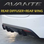 [M&S] Hyundai Avante MD - Rear Diffuser + Rear Wing Package