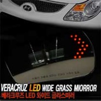 Зеркала широкого обзора с LED повторителями - Hyundai Veracruz (GREENTECH)
